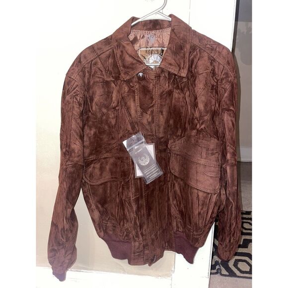 Made in Italy - Italian Textile Group- GA-brown suede Men's‎ Large